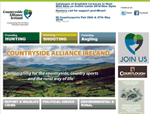 Tablet Screenshot of countrysideallianceireland.org
